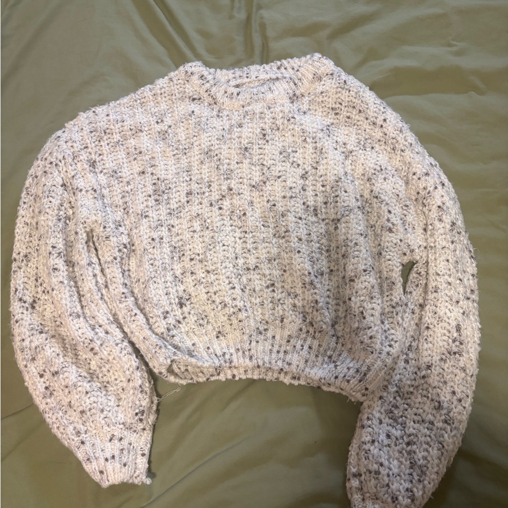 Cozy White Knit Sweater